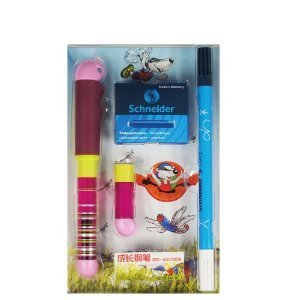 Schneider 施耐德 兒童彩虹成長BASE KID學生鋼筆 粉桿-辦公用品-亞馬遜中國