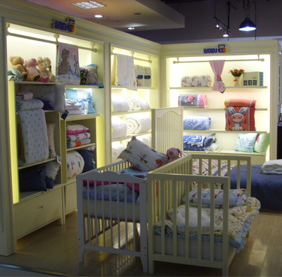 北京供應 烤漆實木兒童床兒童服裝展柜兒童用品陳列柜家紡展柜